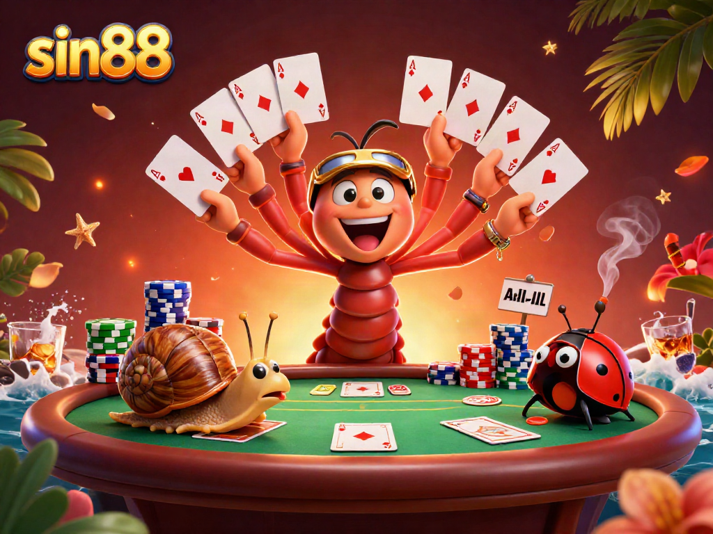 Experience the excitement of sin88 with a vibrant 3D casino scene showcasing thrilling gameplay.