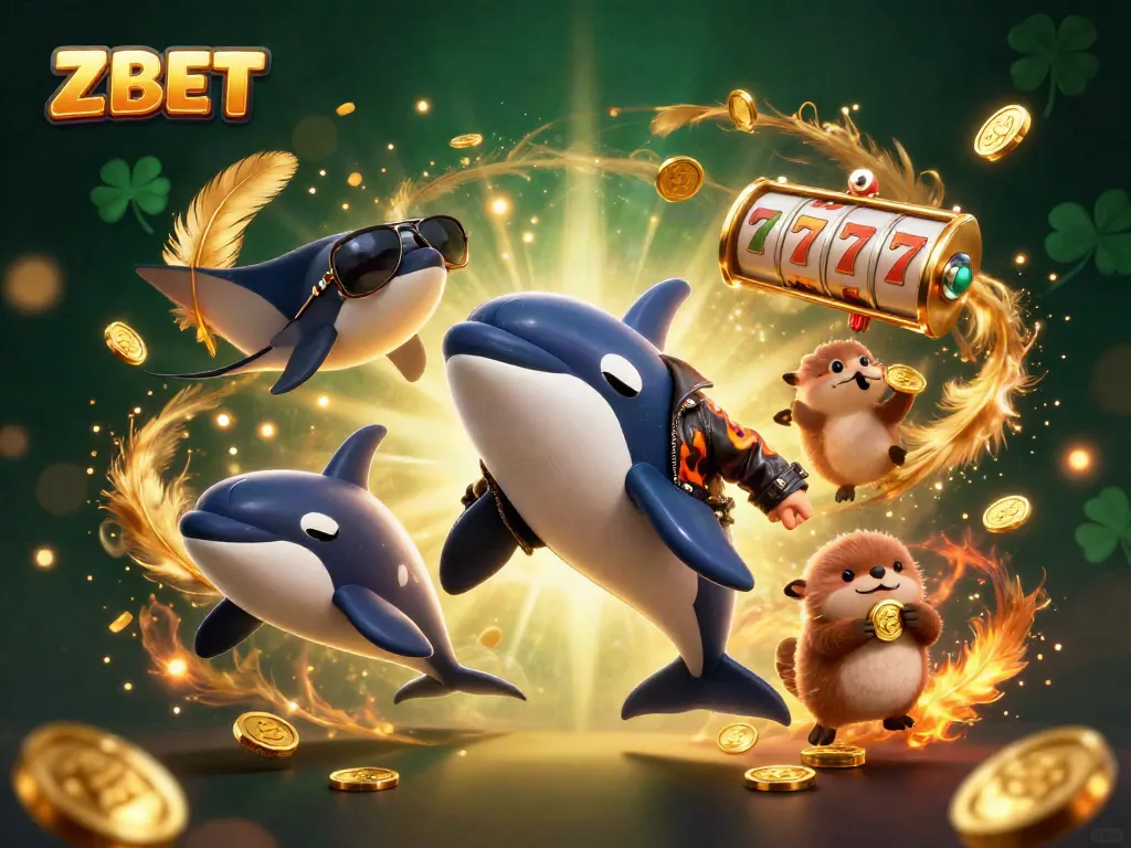 Experience the excitement of ZBET with a dynamic 3D illustration featuring casino elements