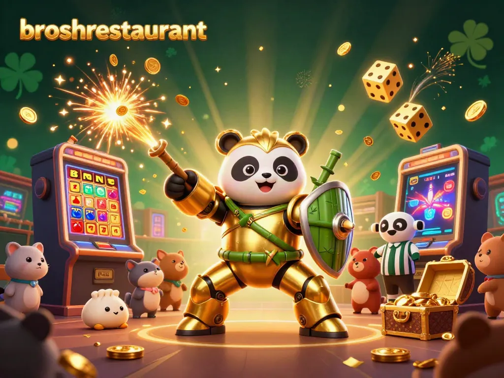 Experience thrilling gameplay at broshrestaurant with vibrant casino visuals and energetic atmosphere.