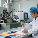 Jiefa Lignosulfonate in use during dye production process in modern industrial facility